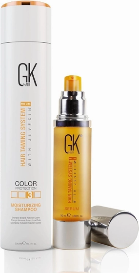 GK Hair Global Keratin Shampoo Travel Set Duo (Moisturizing Shampoo 300ml with Serum 50ml)