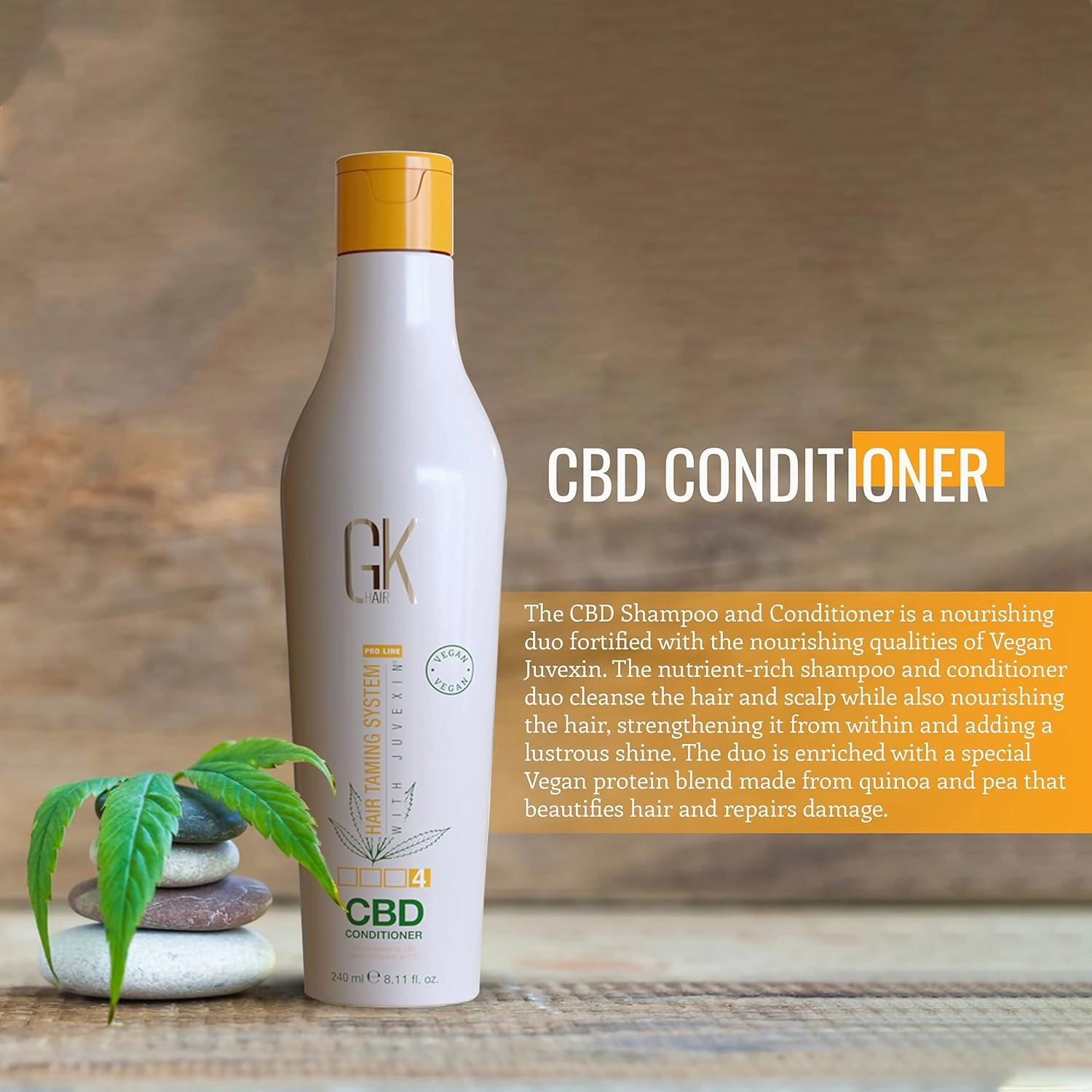 GK HAIR Hemp Shampoo and Conditioner Sets Hydrating Strengthening Color Treated Damaged Repair Provides Nourishing & Shine Natural Organic Vegan Sulfate Paraben Free (Conditioner)