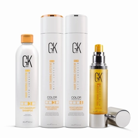 GK HAIR Ultimate Revival Kit: Moisturizing, Dandruff Solution, and Argan Oil Serum for Total Hair Health