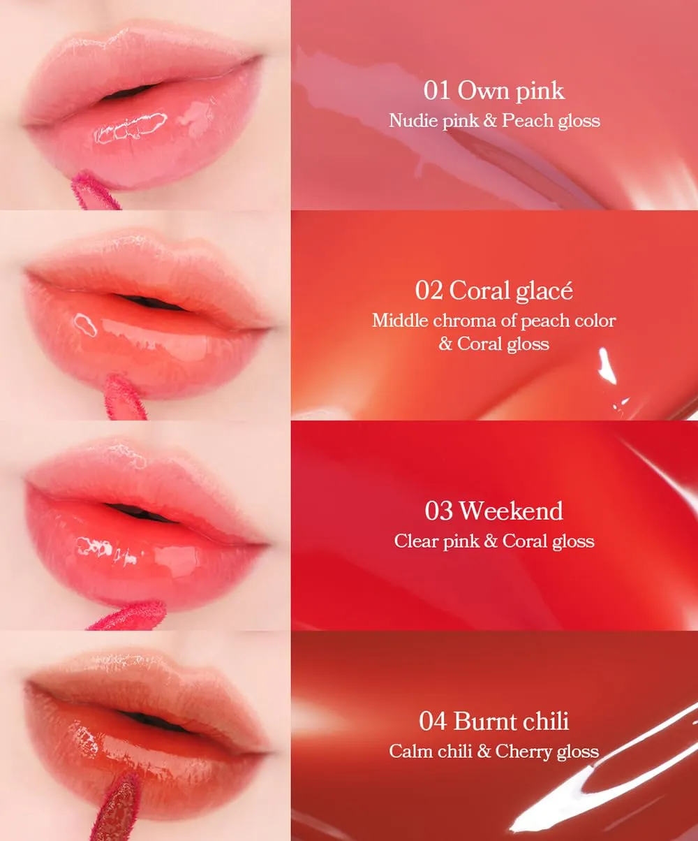 Glacé Lip Tint 05 Windy Long-Lasting Liquid Stain Buildable Layer with Glossy Finish for Juicy Glowy Lips K-Beauty K-Cosmetics