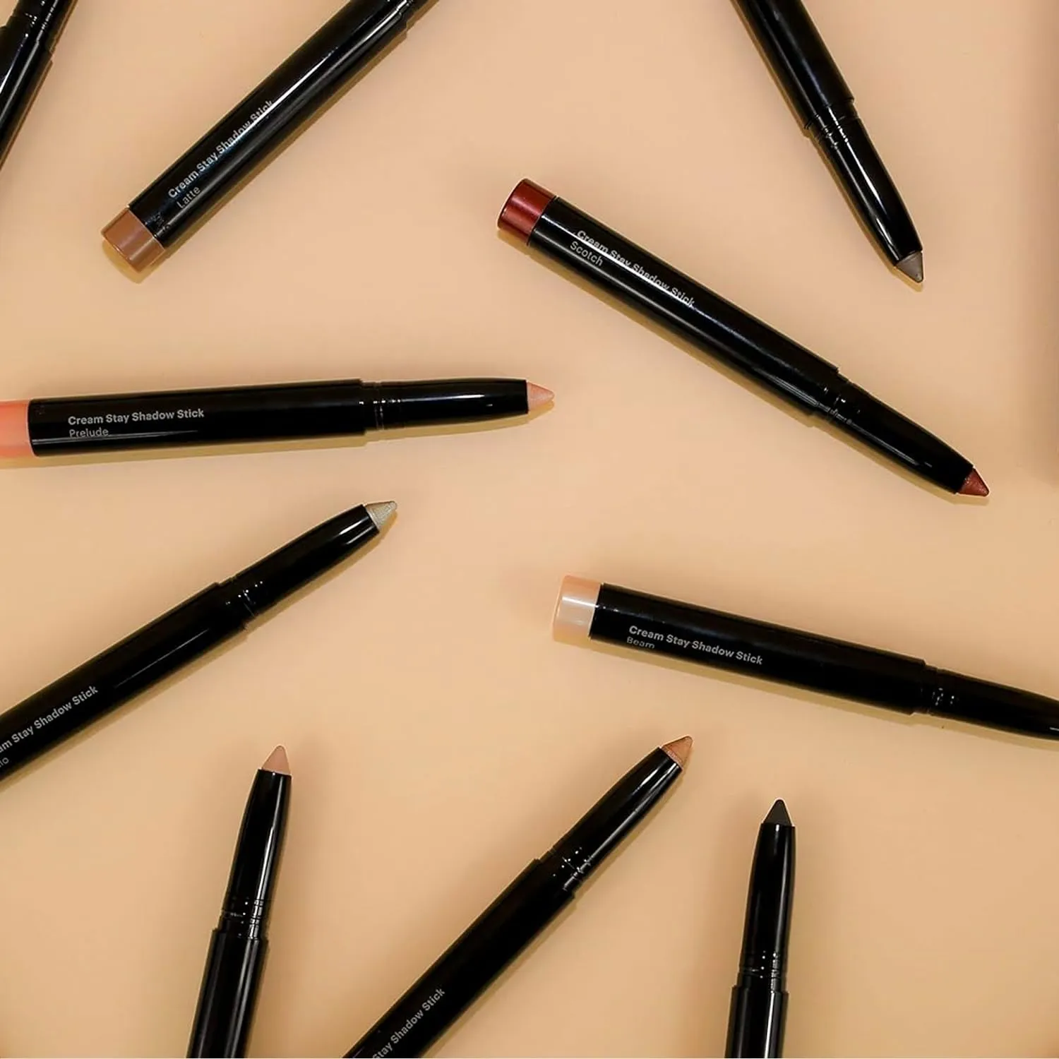 Glo Skin Beauty Cream Stay Shadow Stick (Shell) - Multi-Purpose Eyeshadow Mineral Makeup Can Also Be Used as Liner on Lips or Cheeks, 12-Hours of Wear