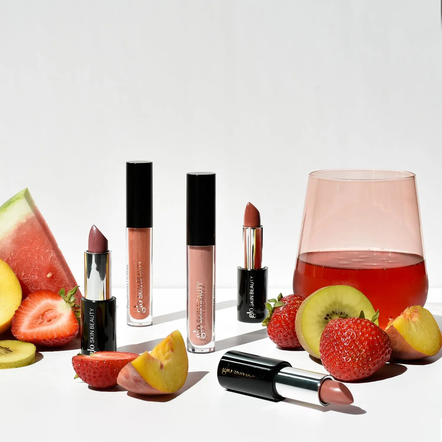 Glo Skin Beauty Satin Lipstick (Peach Bliss) | Nourishing Longwearing Lip Stick Packed with Skincare Benefits
