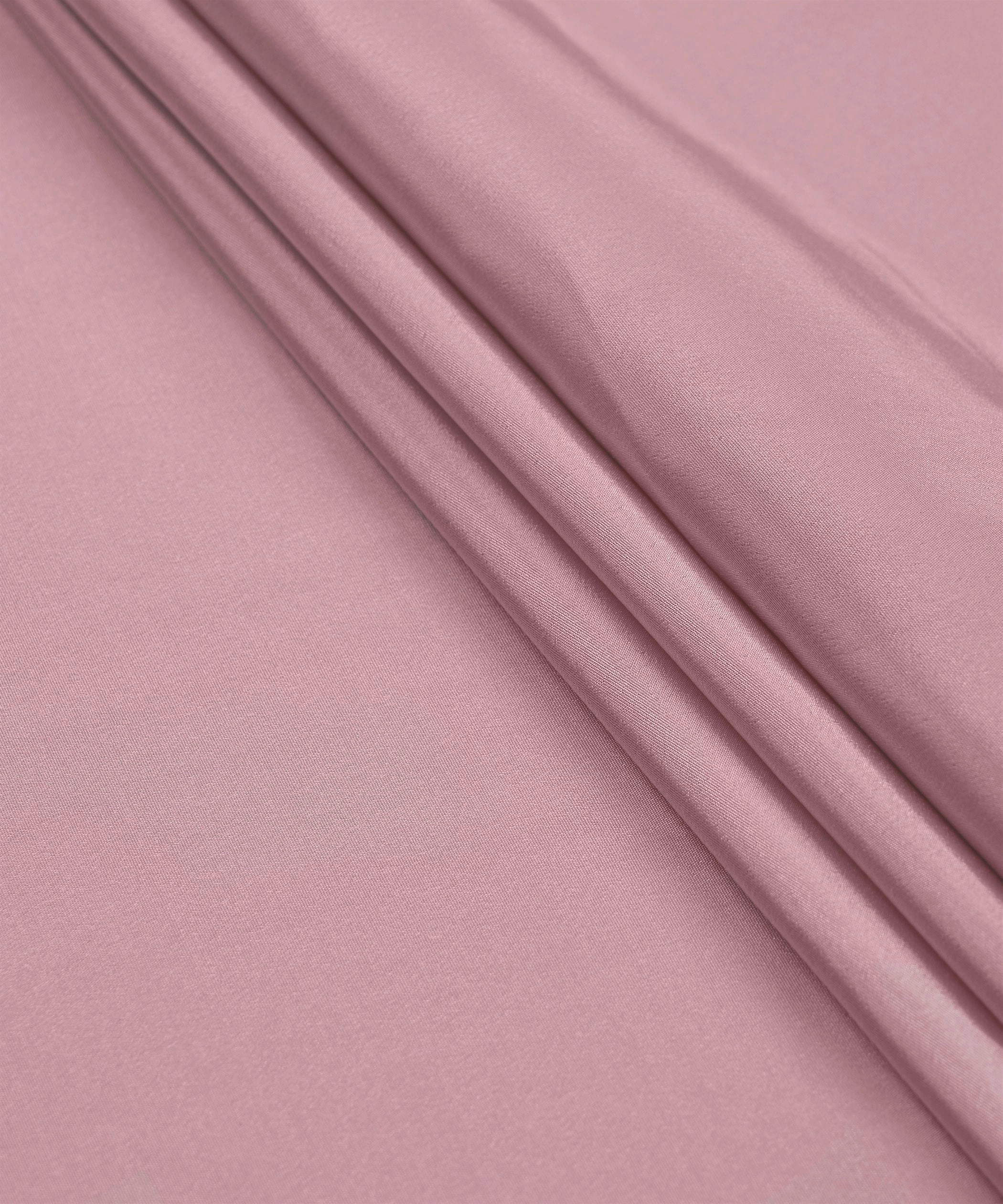 Glossy Peach Plain Dyed Crepe Fabric