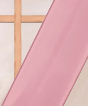Glossy Peach Plain Dyed Crepe Fabric