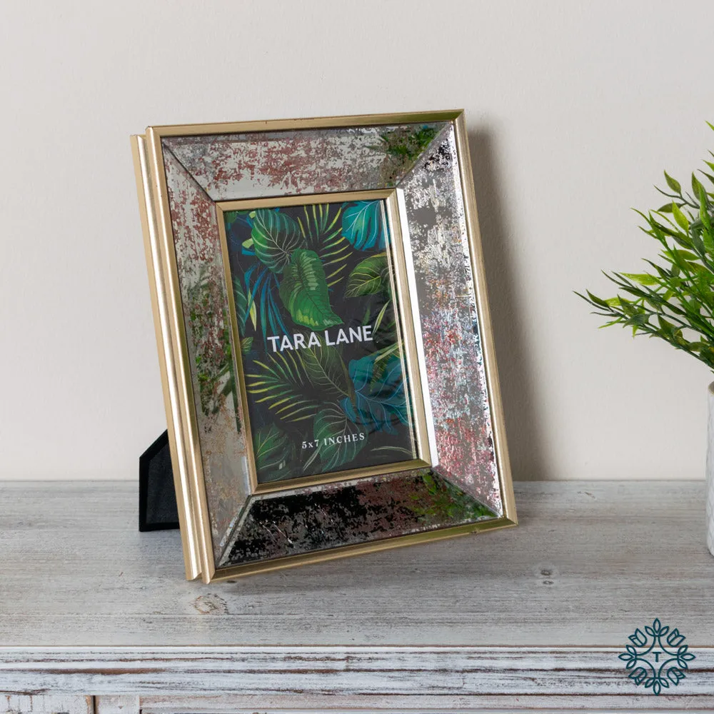 Golden Blush Mirrored Photo Frame 5 x 7