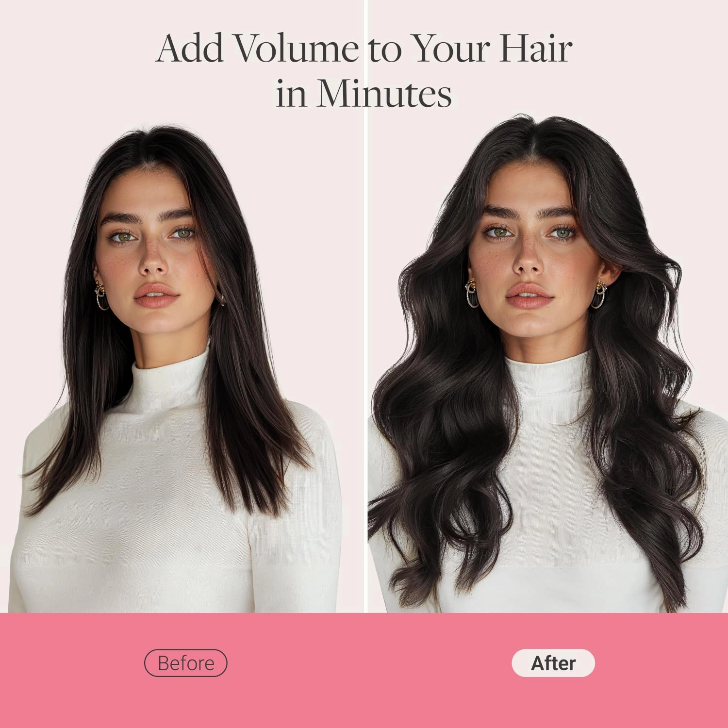 GOO GOO Genius Clip in Hair Extensions, 14inch 110g 7pcs, Seamless PU Clip in Hair Extensions, Virgin Real Human Hair, #1B Natural black