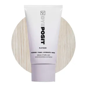 Good Dye Young Color Depositing Mask, DYEposit Color Depositing Conditioner, Toning Treatment, Tone & Enhance Color-Treated Hair - Semi Permanent Hair Dye, Vegan and Cruelty-Free (Platinum) 4 fl oz