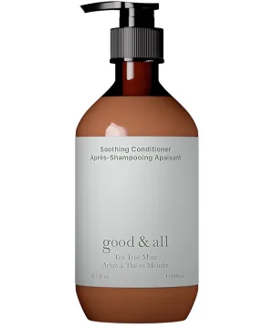 GOOD&ALL Tea Tree Conditioner for Dry Itchy Scalp with Peppermint - Sulfate/Sulphate, Silicone, Paraben, Fragrance Free - Anti Frizz - 13.5 fl oz