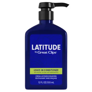 GREAT CLIPS LATITUDE Leave-In Conditioner | Hydrating Leave In Conditioner for Men | Promotes Hair Strength   Renewal | 12oz