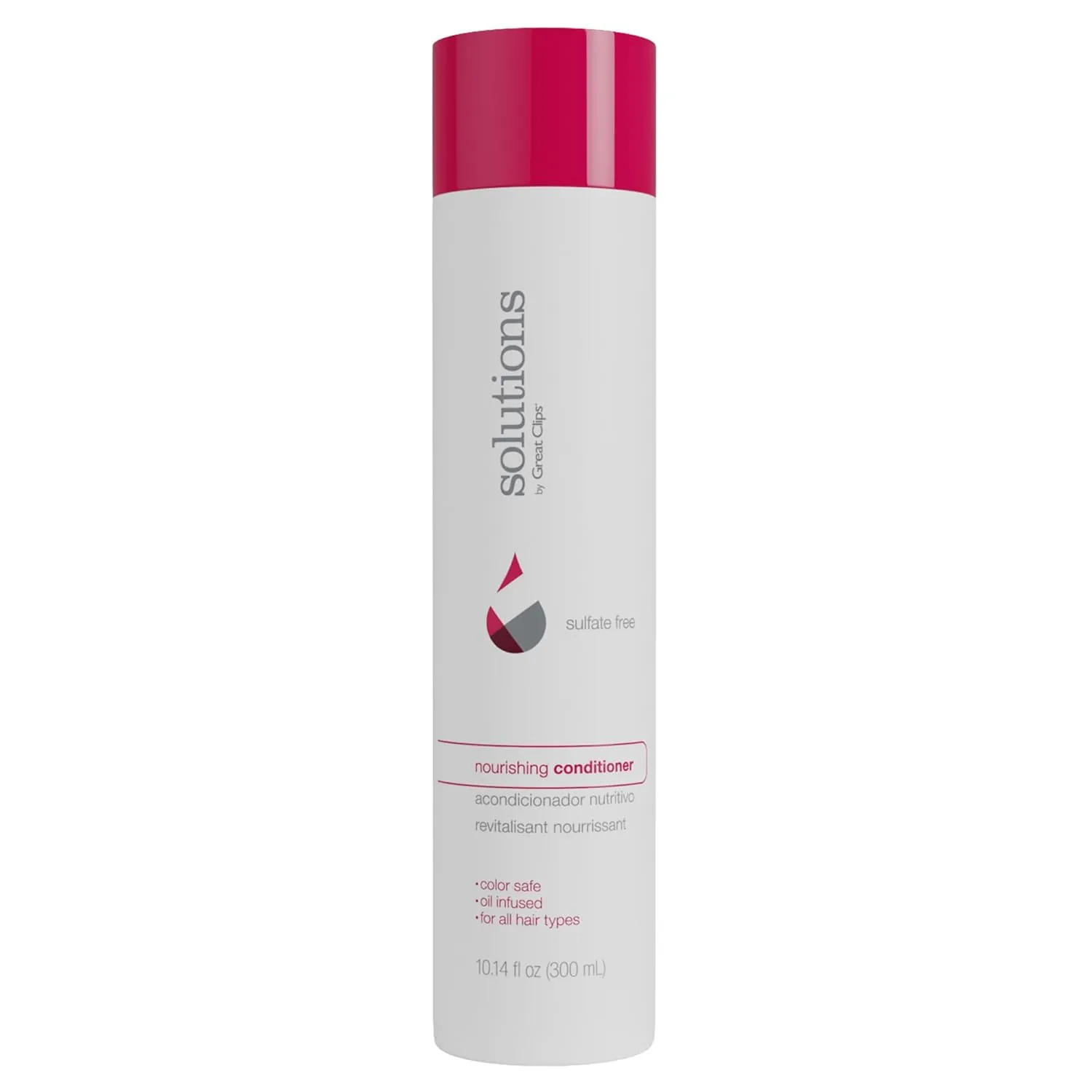 GREAT CLIPS Solutions Nourishing Conditioner 10 fl oz | Argan Oil | Sulfate and Paraben Free | Hydrates and Repairs Hair | Safe for Colored-Treated Hair