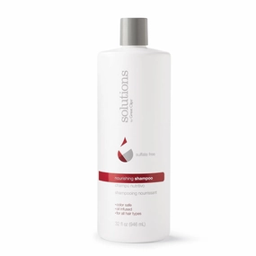 GREAT CLIPS Solutions Nourishing Shampoo 32 fl oz | Argan Oil | Sulfate and Paraben Free | Moisturizes and Restores Shine | Safe for Color-treated Hair