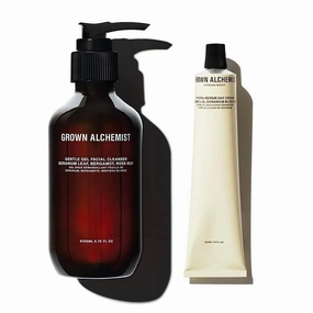 Grown Alchemist Day Cream and Facial Cleanser Bundle Kit: Day Cream. Face Moisturizer and Gentle Gel Facial Cleanser