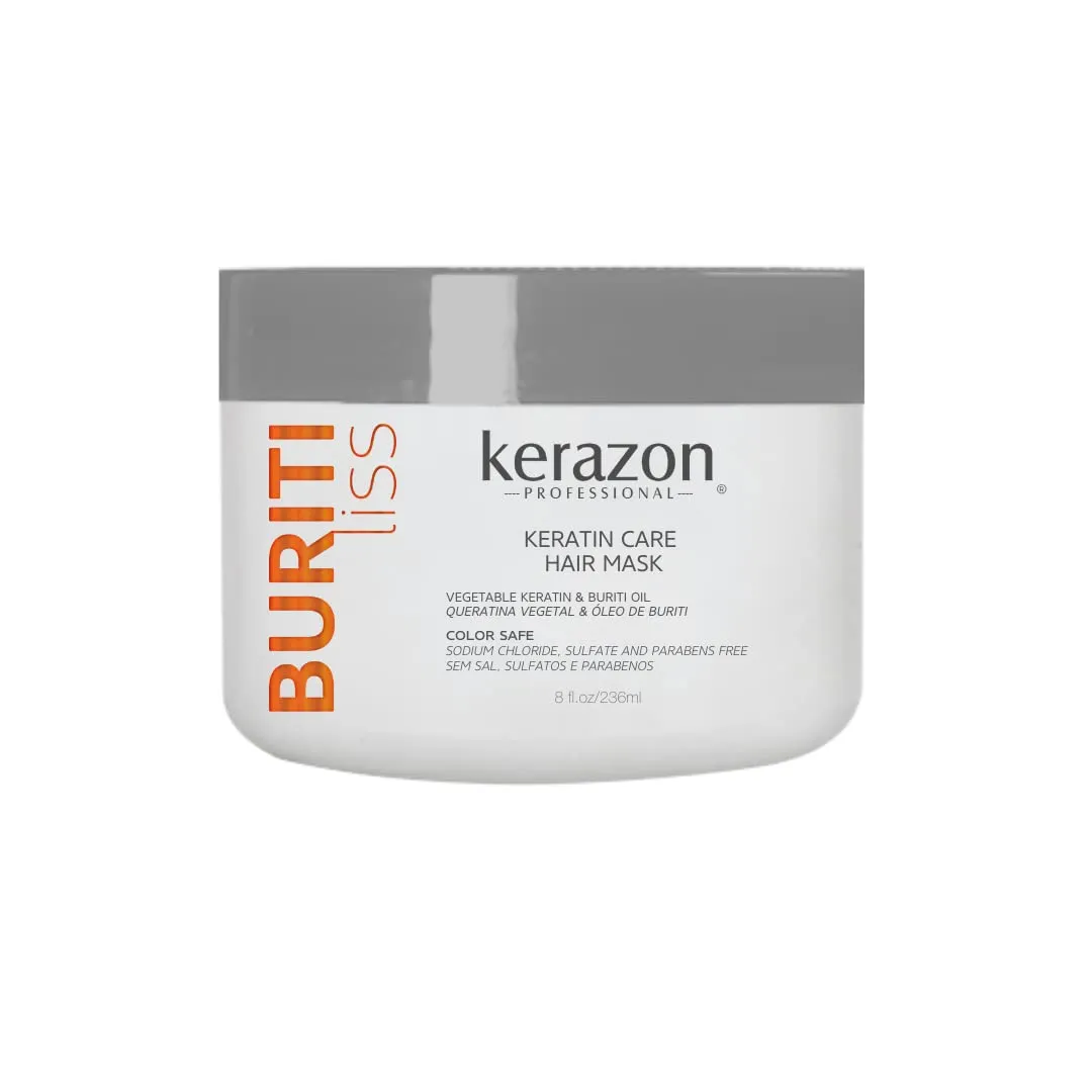 Hair Mask Anti Frizz Keratin Care, Moisturizing, Deep Hydration for Dry Damaged Hair Buriti Liss