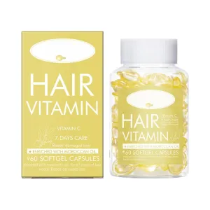 Hair Oils, Hair Treatment Serum Oil Capsules, Vitamin E Capsules for Split Ends Hair Treatment, Hair Repair Essence for Dry Damaged Hair Care,Healthier Smooth Silky Thicker Hair