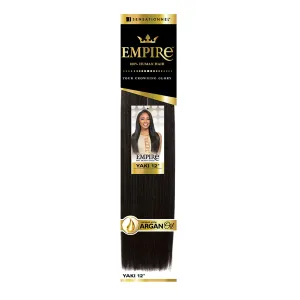 Hair Zone Sensationnel Human Hair Weave Empire Yaki Weaving (14 Inch (Pack of 2), 1)