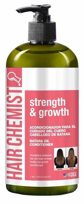 Hair Chemist Strength & Growth Batana Oil Conditioner 33.8 oz. - Strengthening, Moisturizing Conditioner with Batana Oil for Hair Growth