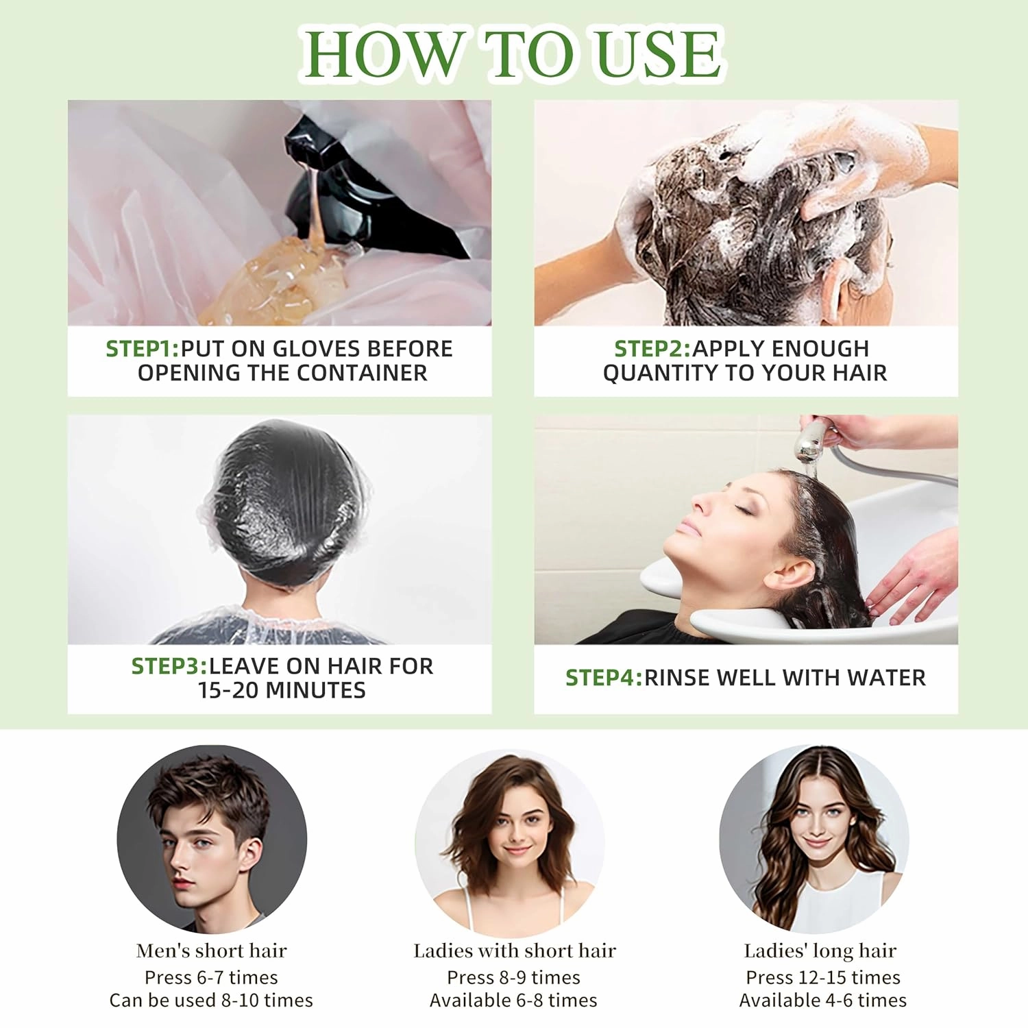 Hair Dye Shampoo 3 in 1 for Gray Hair Coverage, Herbal Ingredients Natural Shampoo Hair Dye for Women & Men/Ammonia-Free 520ml(Coffee)