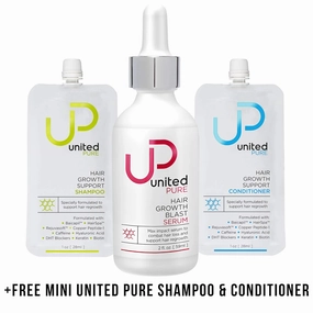 Hair Growth Serum, 2 Oz | AnaGain & 3% Redensyl | w/Capixyl, Baicapil, HairSpa, Orich-37, Pentavitin | Caffeine | Anti Hair Loss Product w/Free UP Shampoo/Conditioner Minis
