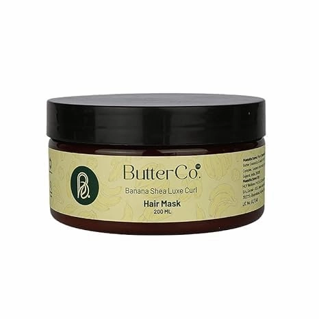 Hair Mask For Curly Hair | Get Bouncy Curls With 2X Damage Protection Enriched With Shea Butter, Jojoba Oil & Tea Tree Oil | Sulphate, Silicone, Paraben Free - 200 ml