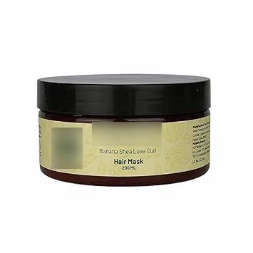 Hair Mask For Curly Hair | Get Bouncy Curls With 2X Damage Protection Enriched With Shea Butter, Jojoba Oil & Tea Tree Oil | Sulphate, Silicone, Paraben Free - 200 ml