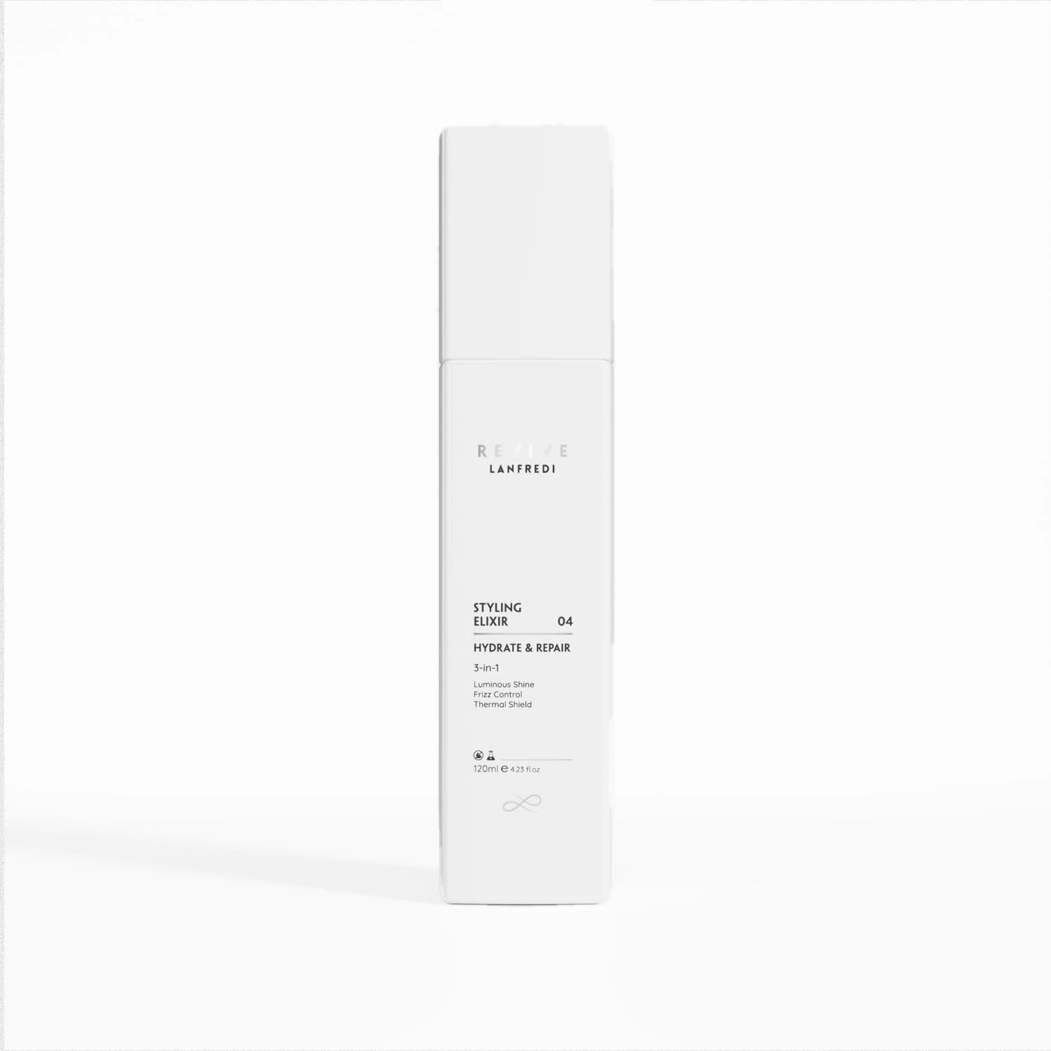 Hair Serum 3-in-1 Elixir for Frizz Control, Shine, Heat Protectant, Keratin Hair Treatment, Deep Repair, Lightweight for All Hair Types
