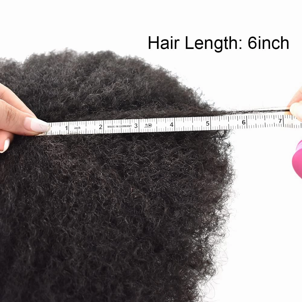 Hair Unit for Black Men Afro Toupee Hair System for Black Men HD Lace Brazilian Real Human Hair Toupee Transparent Afro Hair Piece 8X10 6MM #1B10#1B OFF BLACK 10% GREY