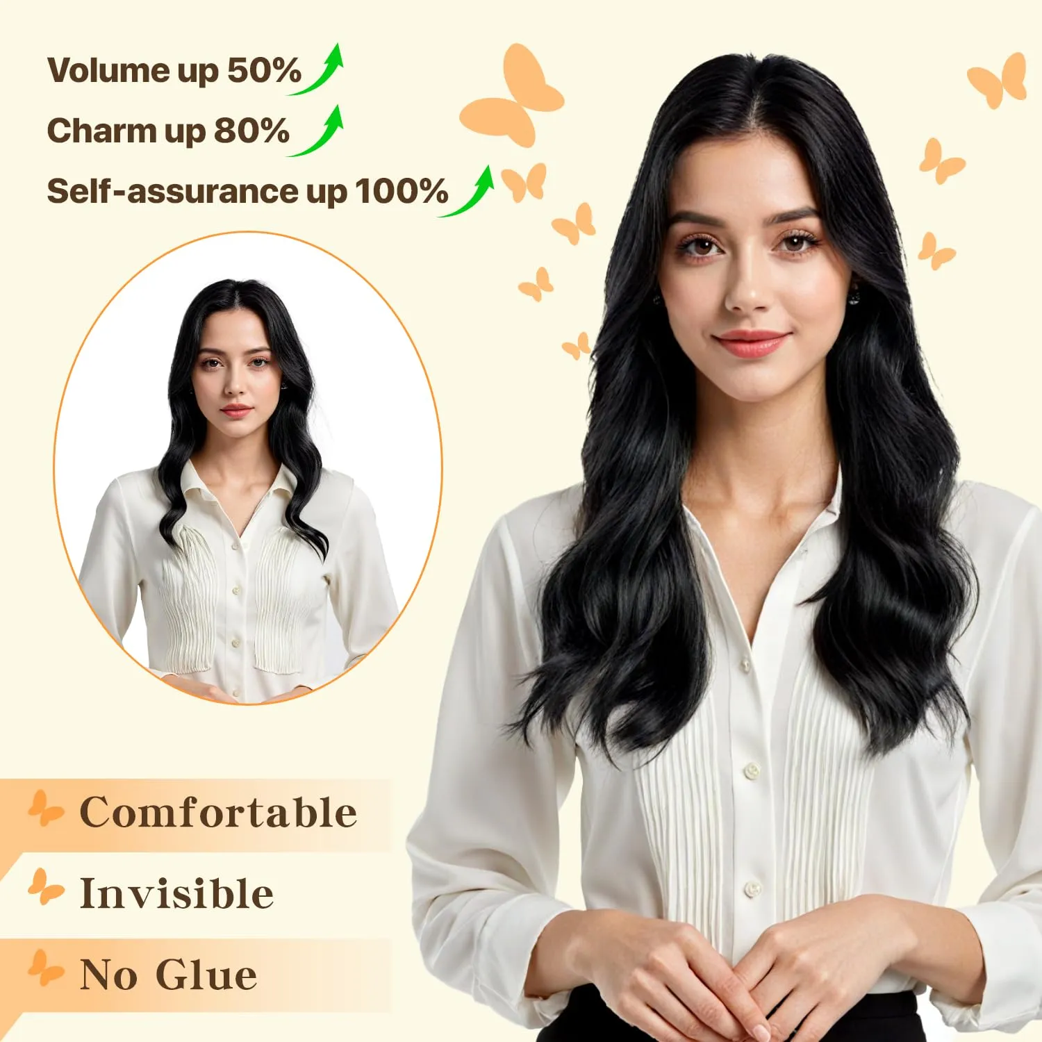 Halo Hair Extensions Straight, 100% Real Human Hair,No Tangle & Smooth,Invisible Wire Extensions for Women,55g,12 Inch, #04 Medium Brown