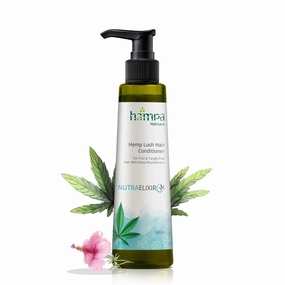 Ham'pa Nutraelixir Floral Conditioner 200Ml For Frizz And Tangle Free Hair, Naturally Smooth And Shiny, With Hemp, Hibiscus,Fenugreek & Chamomile-No Toxin-Sulphate, Paraben And Silicone Free, 1 Count