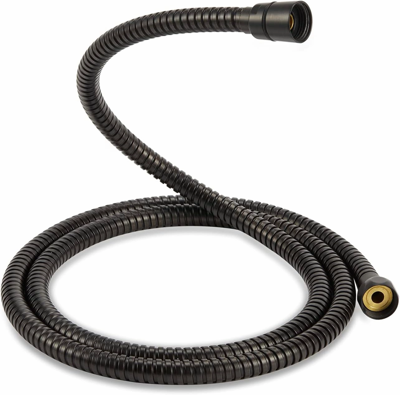 Handheld Shower Head, 6 Spray Setting High Pressure Shower Head with Brass Swivel Ball Bracket and Extra Long Stainless Steel Hose, Oil-Rubbed Bronze, 5"