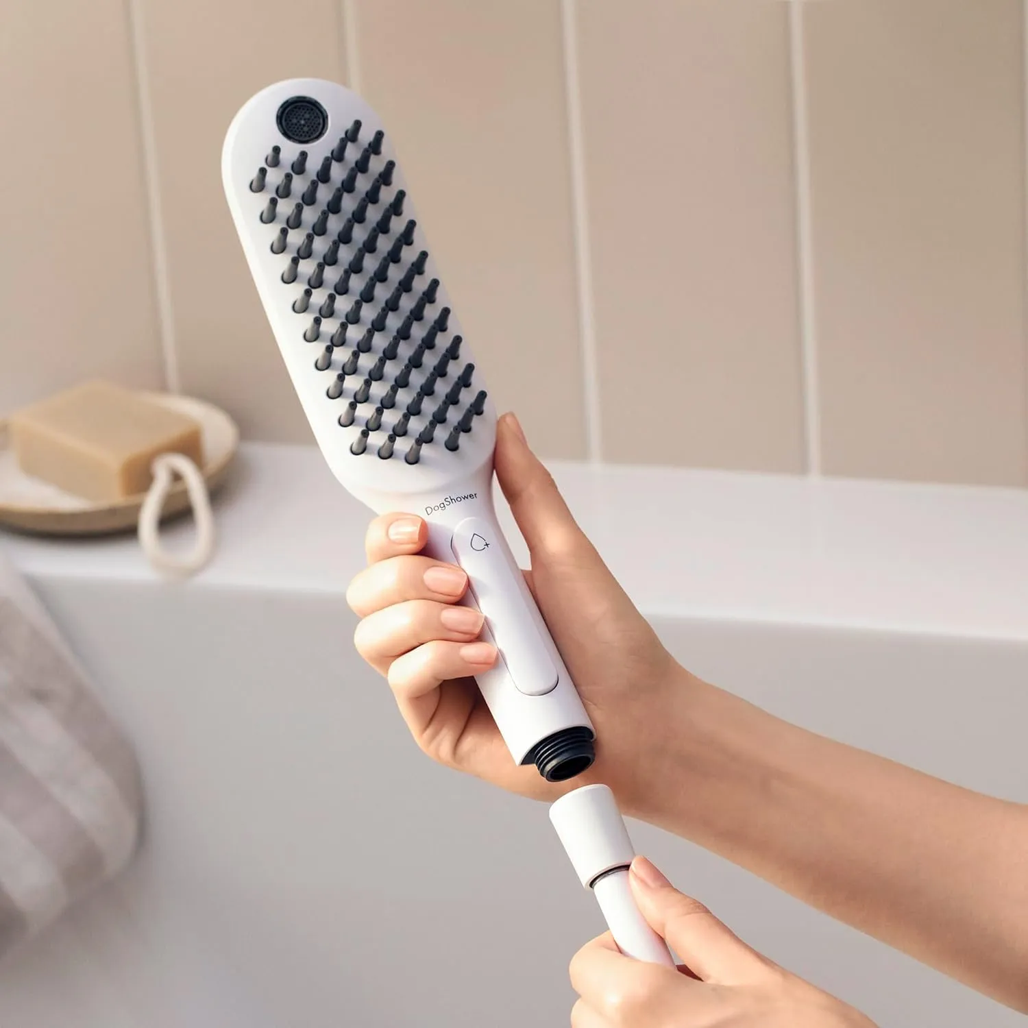 hansgrohe DogShower 150 3-Jet Handshower in White, 1.75 GPM, 04973700