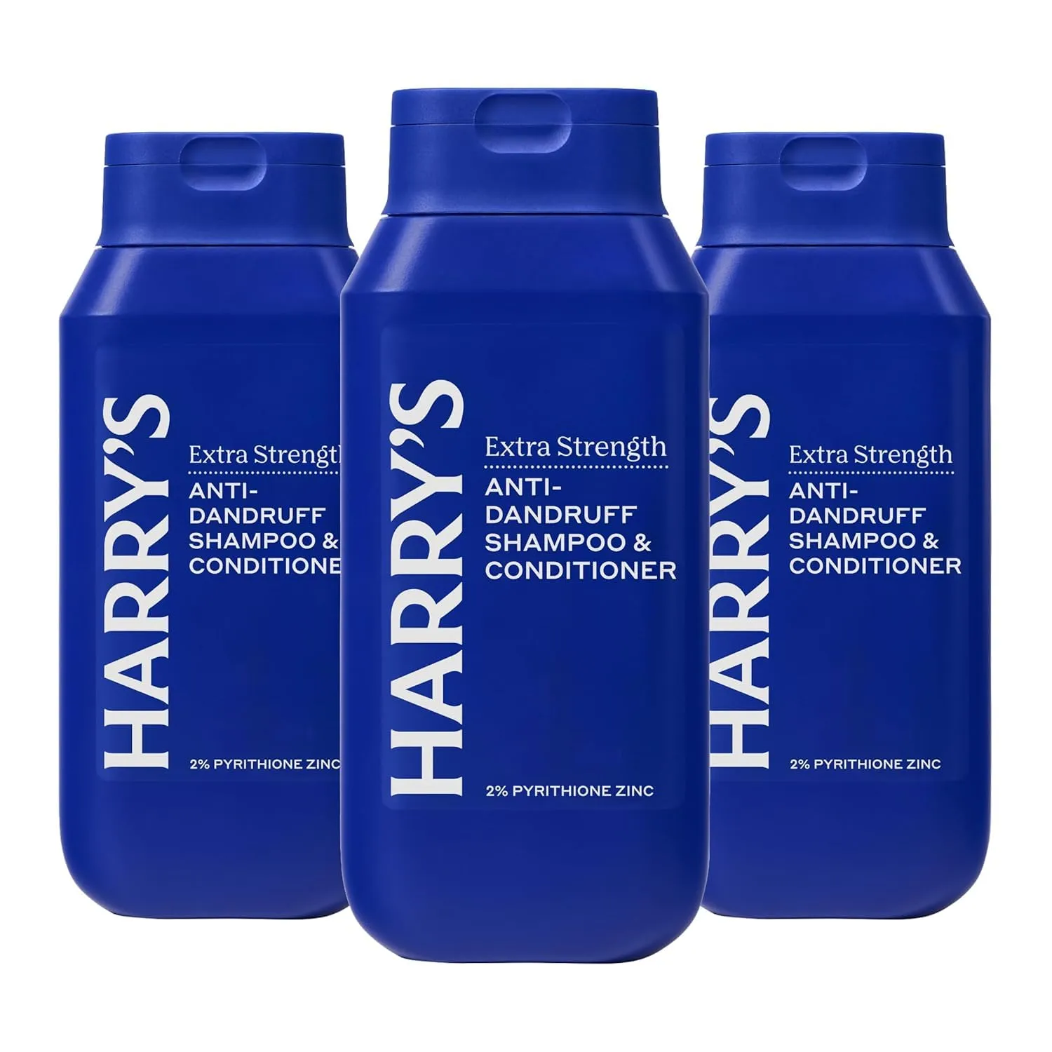 Harry's Extra-Strength Anti-Dandruff Men's 2 in 1 Shampoo and Conditioner - (3 Pack) 14 fl oz - Made with 2% Pyrithione Zinc