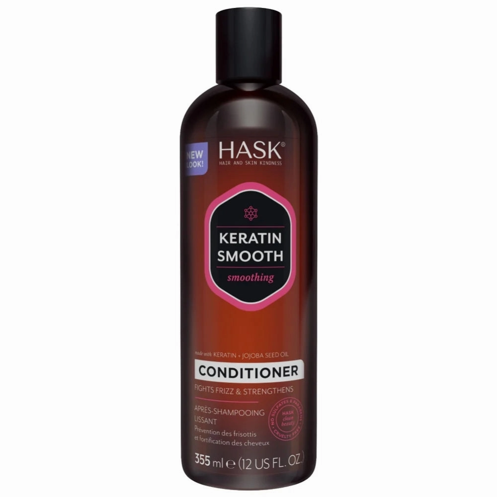 Hask Keratin Smooth Protein Smoothing Shampoo & Conditioner Twin 2 x 355ml