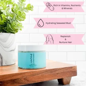 Head Kandy Stay Salty Sea Salt Purifying & Detoxifying Conditioner | Safe for Colored Treated Hair | Seaweed For Hydration, Volume & Shine | 12 oz