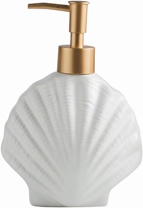 HEALLILY Ceramic Pump Bottle Nordic Style Multi Function Liquid Dispenser for Shampoo Shower Gel Hand Soap Bathroom Storage for