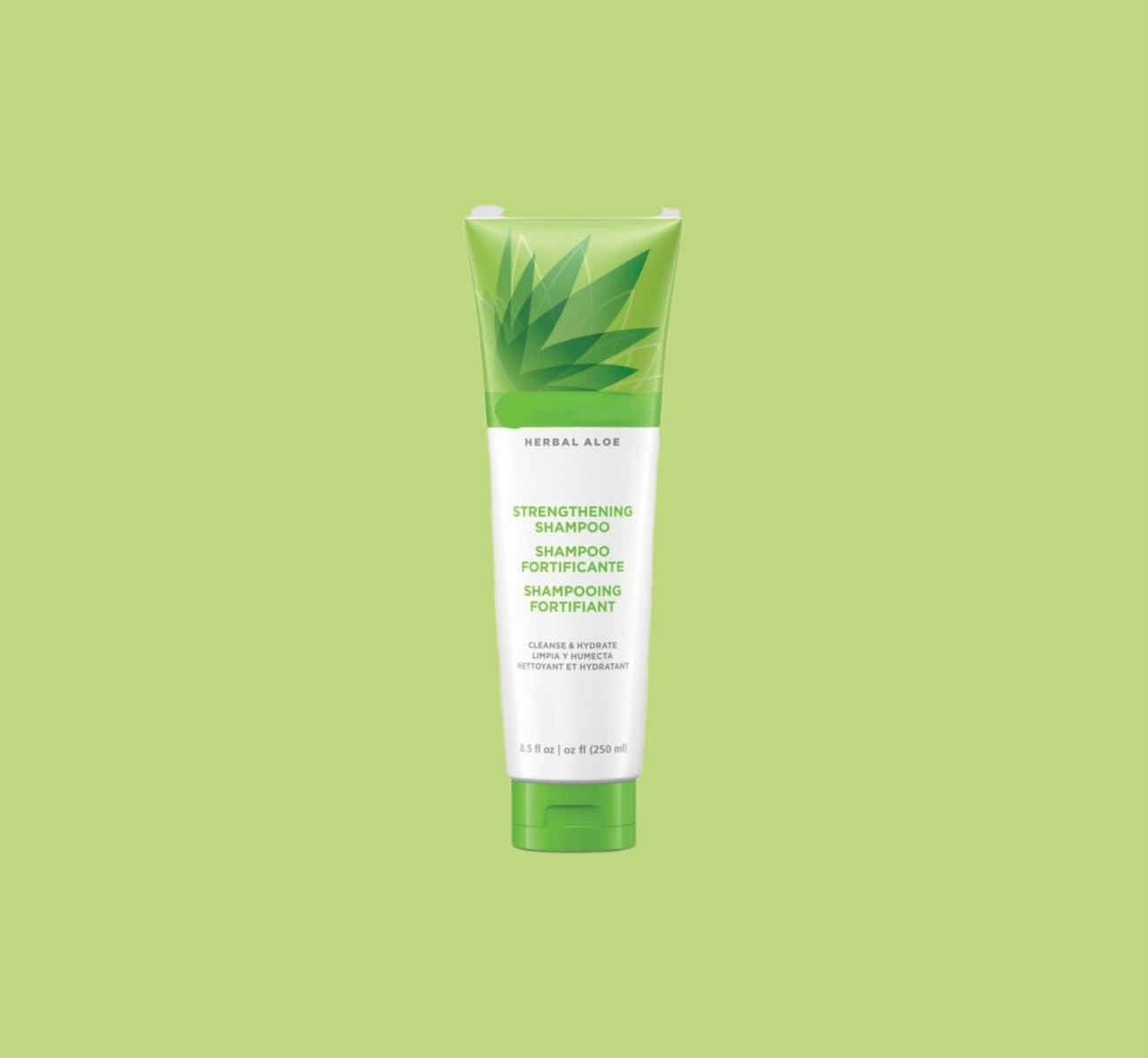 Herbal Aloe Strengthening Shampoo (8.5oz) | 10 times Stronger Hair | No Added Prabens | Reduce Hair Breakage | Plant Derived Microprotiens | 250 ml |