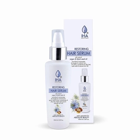 Herbal Hair Serum for Silky and Smooth Hair, Enriched with Argan and Black Seed Oil, Anti Frizz and Anti Tangle Hair Serum Oil, Natural Hair Moisturizing Serum for Men and Women - 100 ML