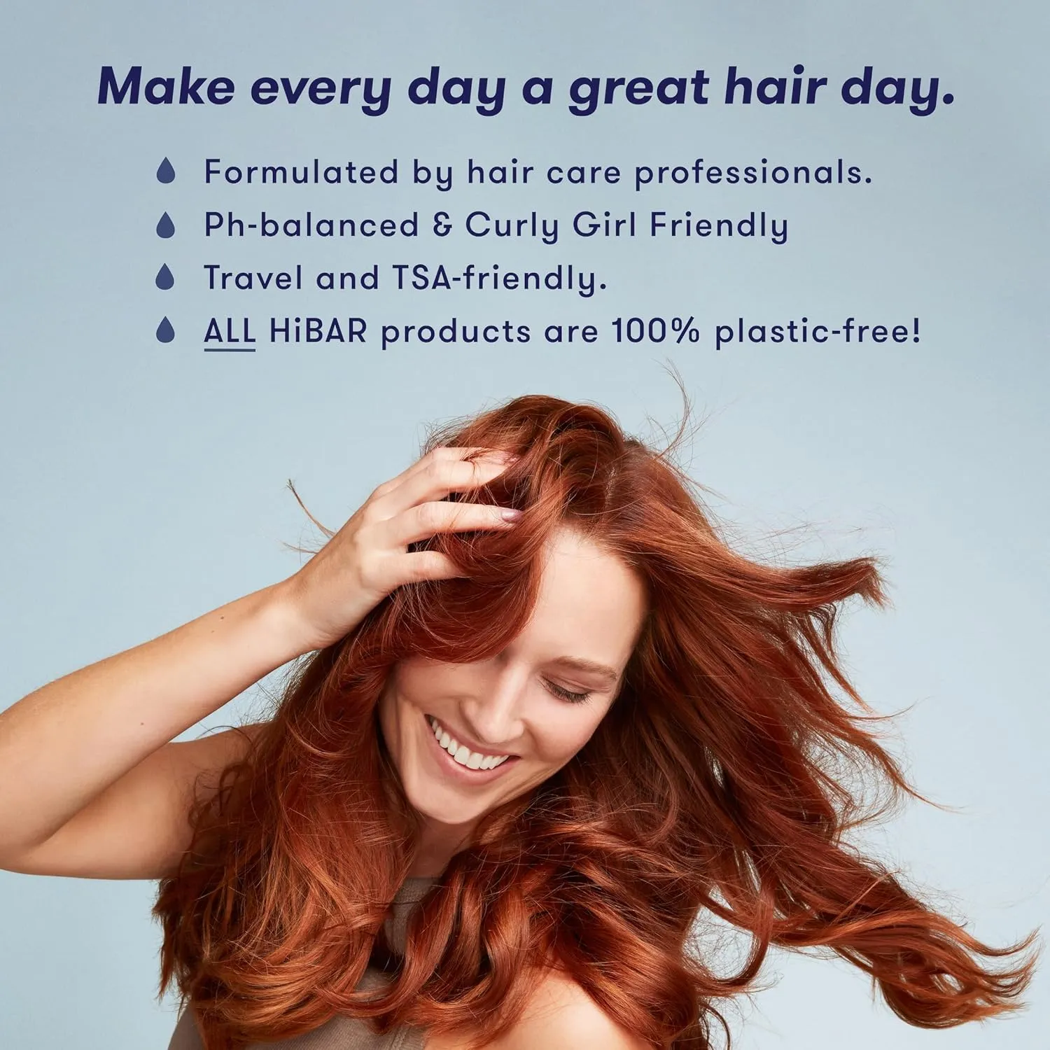 HiBAR - Volumize Shampoo & Conditioner Set - For Fine, Flat Hair - Add Body, Definition & Volume - African Dates & Vitamin B5 - Plastic, Soap, Paraben & Sulfate-Free - Color Safe & Vegan -2 Solid Bars