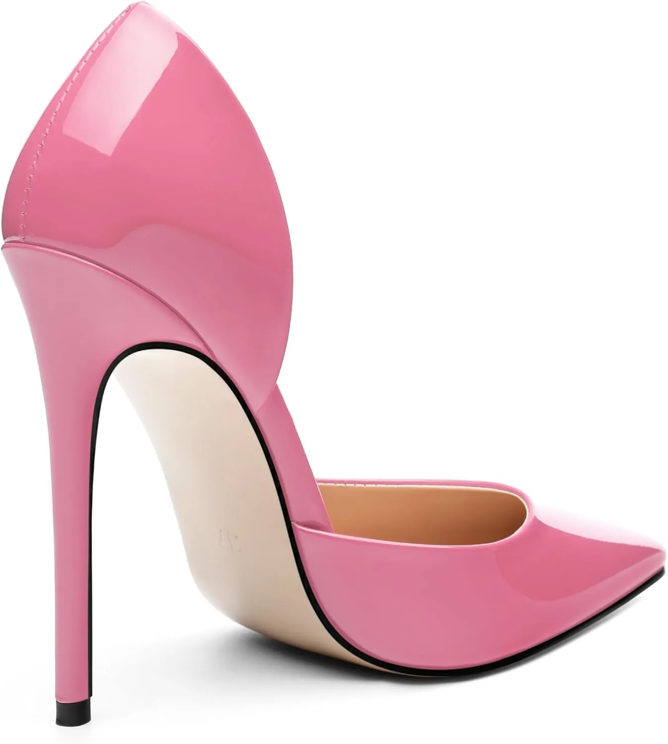 High Heels Stiletto Pumps for Women Slip on Patent Closed Pointed Toe Sexy Fashion Wedding Party Dressy Shoes