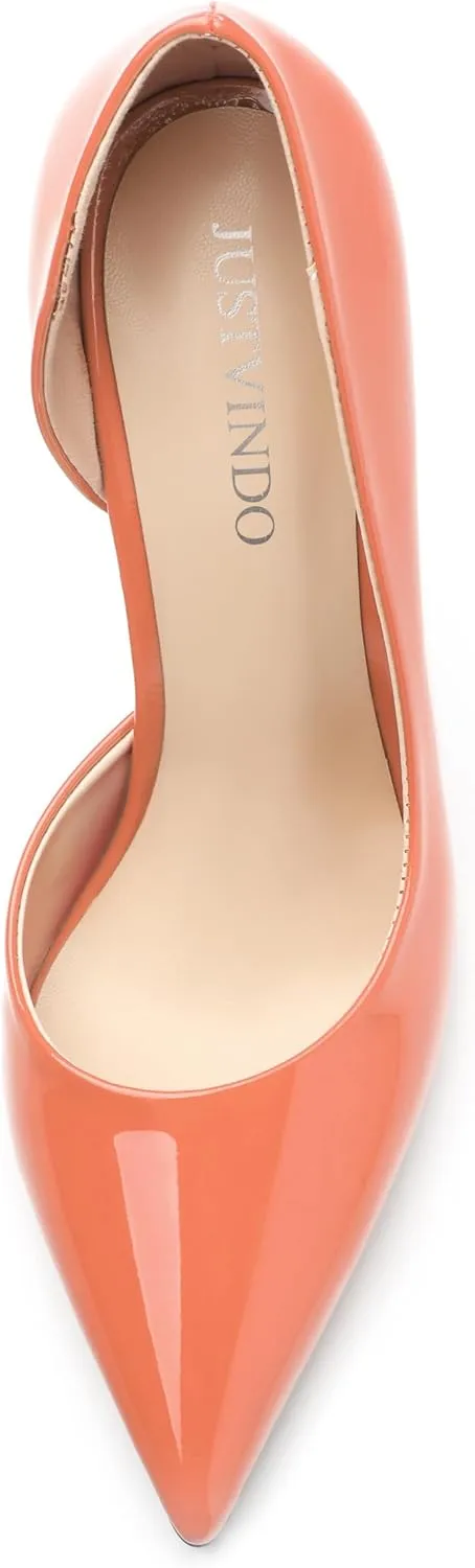 High Heels Stiletto Pumps for Women Slip on Patent Closed Pointed Toe Sexy Fashion Wedding Party Dressy Shoes
