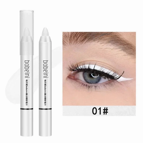 Highlighter & Brightening Silkworm Pen – Pearlescent Matte Burst Eyeshadow Pencil, Long-Lasting Eye Makeup Stick