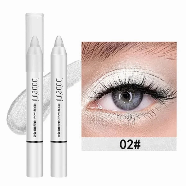 Highlighter & Brightening Silkworm Pen – Pearlescent Matte Burst Eyeshadow Pencil, Long-Lasting Eye Makeup Stick