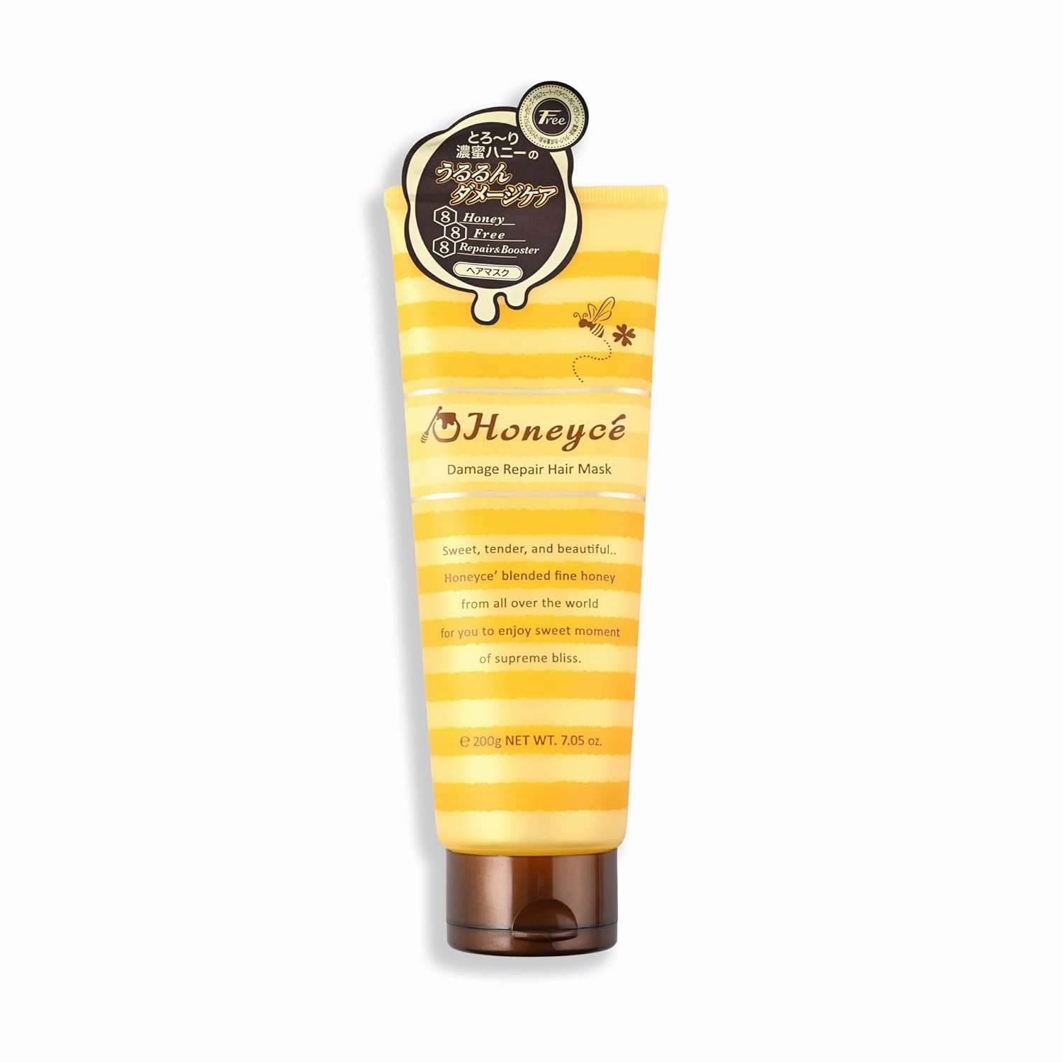Honey-Che Damage Repair Hair Mask 200g - Honey Infused Hair Mask for Damaged Hair - Deep Conditioning Treat-ment - Hydrating & Moisturizing, Softens & Restores - Ideal for Dry, Frizzy, Curly Hair