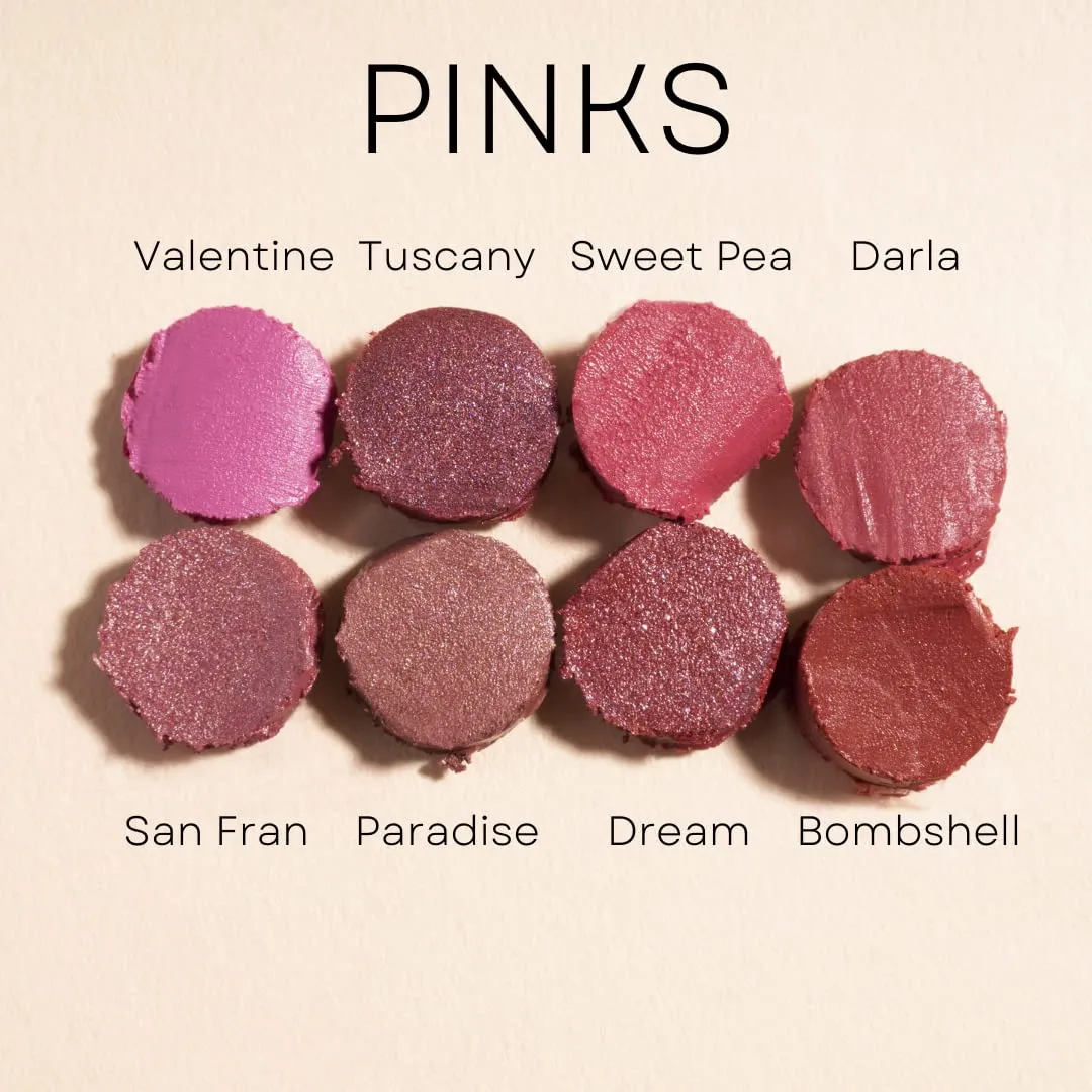 Honeybee Gardens Truly Natural Long Lasting Lipstick, Paradise, Light Pink with Peach Undertones, Naturally Hydrating & Nourishing, Vegan, Gluten-Free & Cruelty-Free, 0.13 oz / 3.8 g