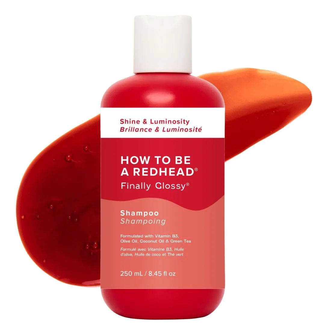 How to be a Redhead Finally Glossy Shine & Luminosity Shampoo for Redheads, Hair Care for Redheads, Vegan & Cruelty-Free, As Seen On Shark Tank