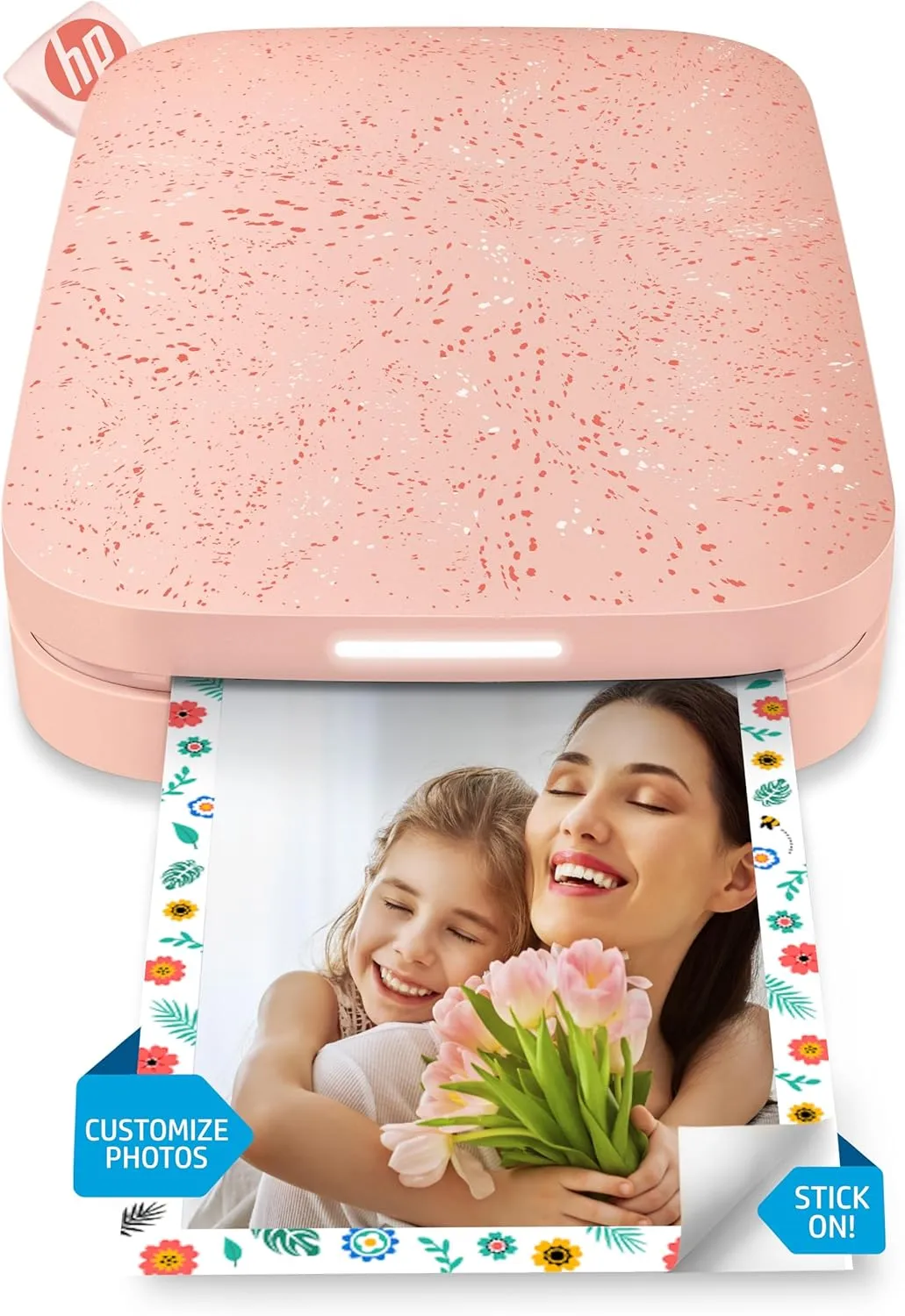 HP Sprocket 2x3" Instant Smartphone Photo Printer - Portable Color Wireless Mobile Printer - Zink Sticky-Back Photos - Print from Compatible iOS & Android Devices with Bluetooth w/Fun App - Pink
