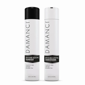 Hydrating Shampoo and Conditioner Duo, Sulfate Free Shampoo and Conditioner for Dry Hair, with Keratin and Collagen, Paraben and Salt Free (10oz)