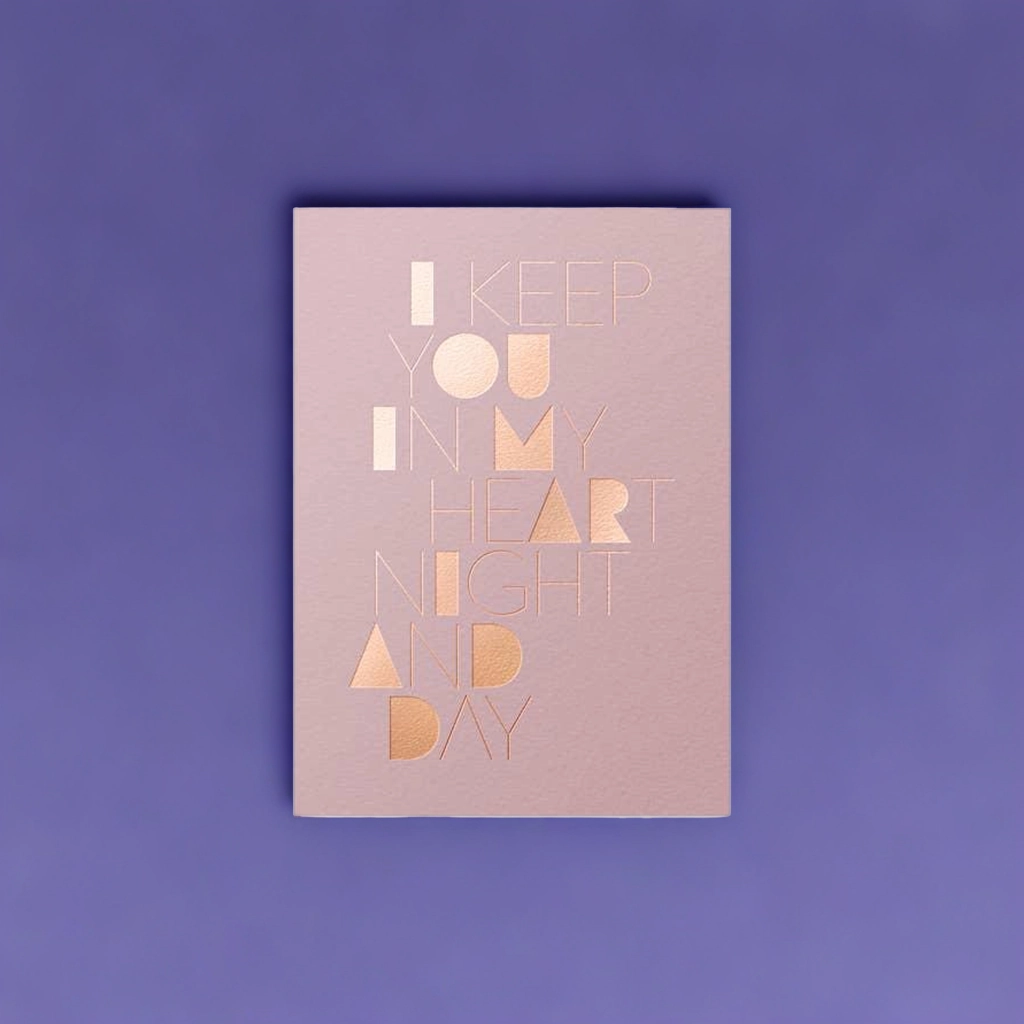 In My Heart A6 Folded Card