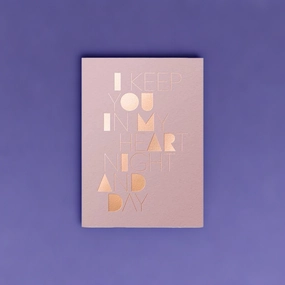 In My Heart A6 Folded Card
