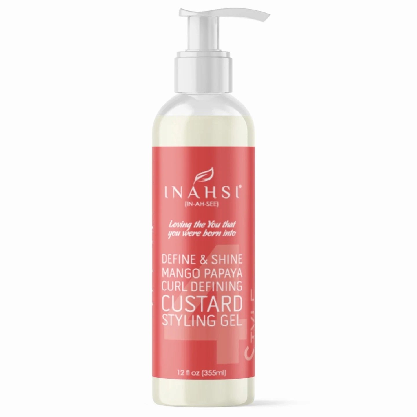 Inahsi Naturals  Define & Shine Mango Papaya Curl Defining Custard