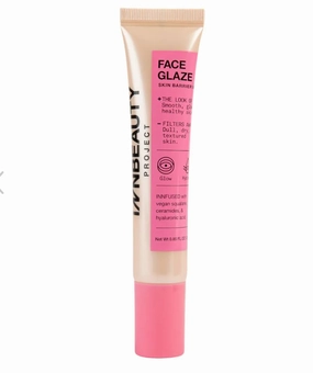 iNNBeauty Project Face Glaze Skin Barrier, Illuminating Gel-Cream with Hyaluronic Acid, Ceramides, Vegan Squalane, 0.85 fl oz